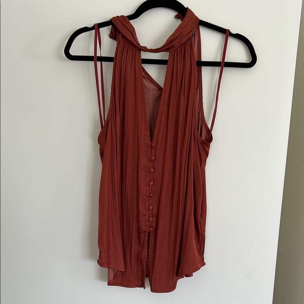 Rust Sleeveless Women's Top
